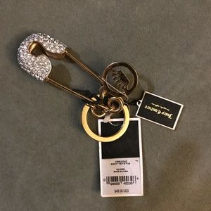 Juicy Couture Jewelry - Juicy Couture Safety Pin Key Chain Fob Juicy Couture Jewelry - Juicy Couture Safety Pin Key Chain Fob